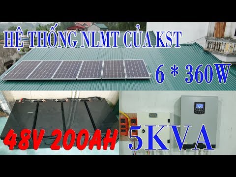 Hệ thống NLMT 48v 200Ah 5KVA C?a KST