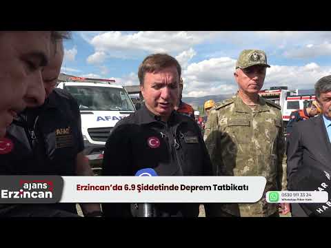Erzincan’da 6 9 Şiddetinde Deprem Tatbikatı