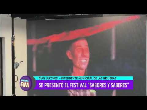 Se presentó el festival "Sabores y sabores" Gianfranco Lucchesi, intendente  de Las Higueras