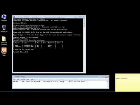 PHP Tutorial for Beginners Insert data into database