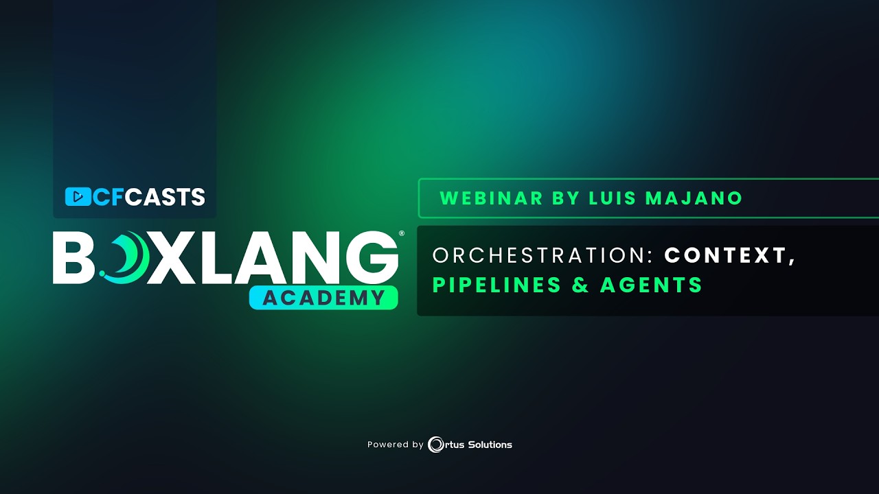 Episode 6 - Orchestration Context, Pipelines & Agents