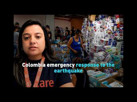Colombia emergency response to the earthquake