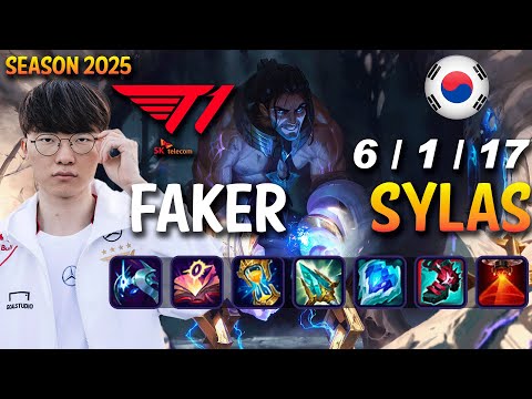 T1 Faker SYLAS vs VIKTOR Mid - Patch 15.7 KR Ranked | lolrec
