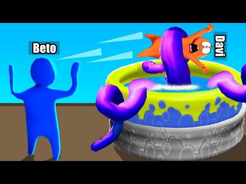 ESCAPE DO POLVO MALVADO NO GANG BEASTS!!