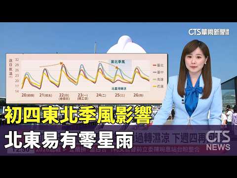 初四東北季風影響　北東易有零星雨