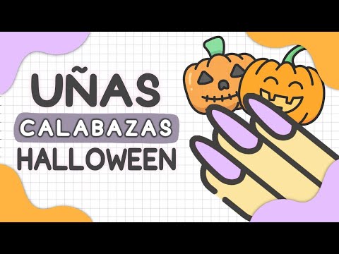 HALLOWEEN CON ESMALTES PERLADOS 👻 UÑAS CALABAZA 🎃 Manicura en UÑAS CORTAS  👻
