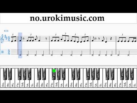 Lær å Spille Piano (høyre hånd) Jonas Blue - Mama Melodi Trening Del#2 um-i935