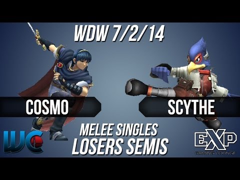 WDW 7/2/14 - Cosmo (Marth) vs. Scythe (Falco) Melee Singles Loser's Semis