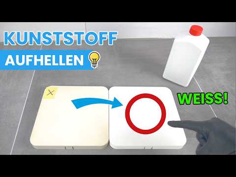 Yellow plastic: How to brighten it? What REALLY makes yellowed plastic white again!