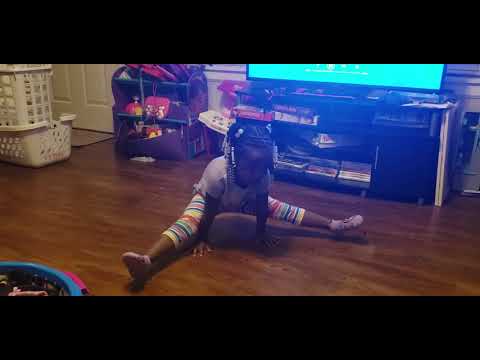 Sionna Self Teaching Herself Strength and Flexibility