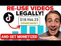 How To LEGALLY Repost Other People S Viral Videos On TikTok AND GET PAID FOR IT
