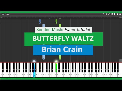 Brian Crain - "Piano Lessons" BUTTERFLY WALTZ - Piano Tutorial HD