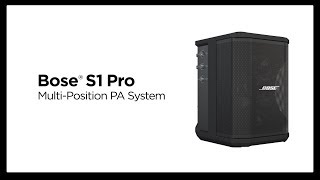 Youtube Video - Bose S1 Pro Overview