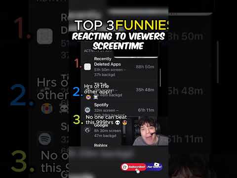 What Are the FUNNIEST Reaction Apps? Screentime App Revealed!😂