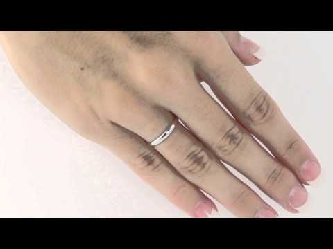 14k White Gold Wedding Band Ring