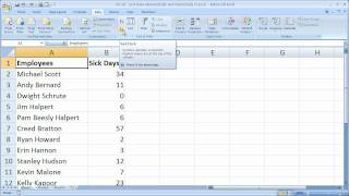 Excel Tips 18 - Quickly Sort Data Alphabetically and Numerically in Excel 2007