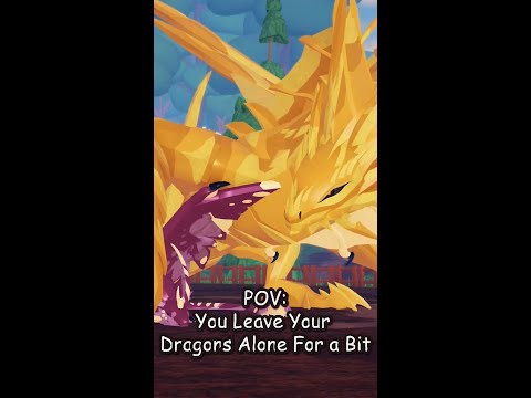POV: you leave your dragons alone for a bit 💭 Dragon Adventures #shorts