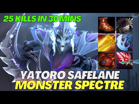 God Mode: Yatoro Safelane Spectre with 25 Kills in 30 Minutes - Dota 2 Tako