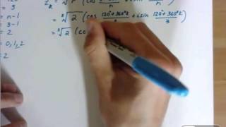 Finding the nth roots of a complex number in polar form