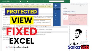 How to Disable protected view in MS EXCEL | MS FIXED