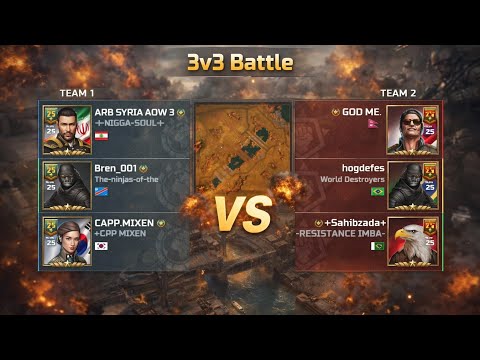 CAPP MIXIN VS Nuclear! 3v3 Battle: An Epic Battle