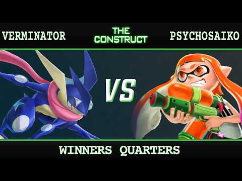 The_Verminator (Greninja) vs PsychoSaiko (Inkling) - Construct 217 Winners Quarters