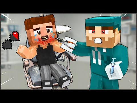 ALI'S TEETH WERE ROTT, BAD DENTIST TREATED HIM! 😱 - Minecraft