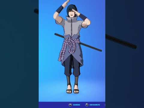 POKI - SASUKE SKIN Showcase with All my Fortnite Dances & Emotes! (Fortnite x Naruto)