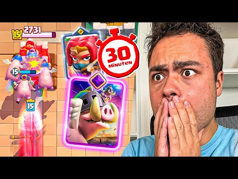 Halfuur Pushen met Royal Hogs Evolution op Clash Royale!!