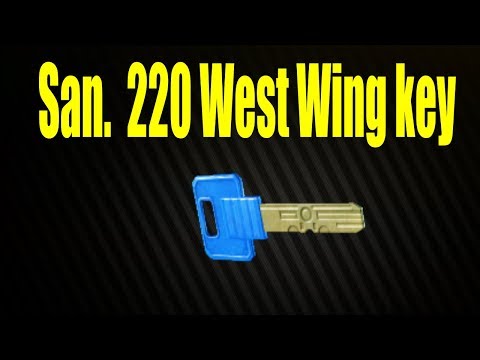 Escape From Tarkov - San. 220 West Wing key