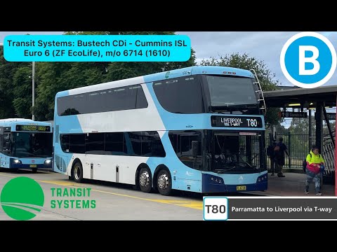 [300th SUB SPECIAL!] Transit Systems: Bustech CDi - Cummins ISL Euro 6 (ZF EcoLife), m/o 6714 (1610)
