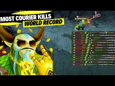 World Record - Most Courier Kills In A Single Game- Dota 2
