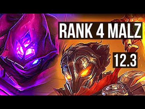 MALZ vs VIKTOR (MID) | Rank 4 Malz, 4/1/6, 1.1M mastery | KR Master | 12.3