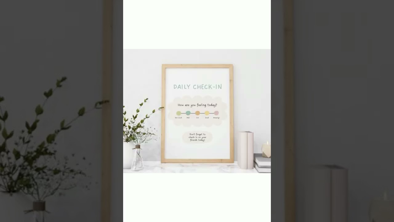 Feelings Check-in Poster, Therapy Office Decor, Social Emotional Learning, School Counselor Decor