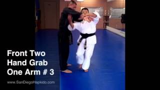 Hapkido Defense Against Two Hand Wrist Grab #3