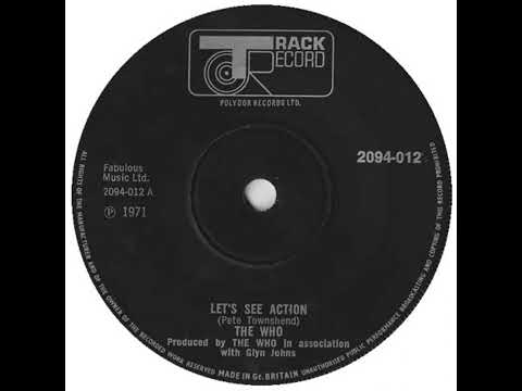 UK New Entry 1971 (189) The Who - Let's See Action
