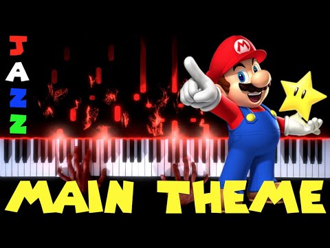 Super Mario Bros. - Main Theme (Jazz) - Piano|Synthesia Video