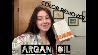 Using Argan Oil Color Remover On 2 Layers of Black Hair Dye
