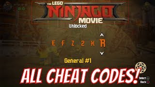 The LEGO Ninjago Movie Video Game All Cheat Codes &amp; How To Find Them (&quot;Mystery Character&quot; Unlocked)