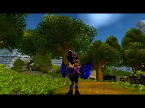 World of Warcraft  New Mount from Allied Race Void Elf Starcursed Voidstrider