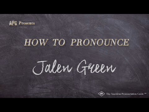 How to Pronounce Jalen Green (Real Life Examples!)