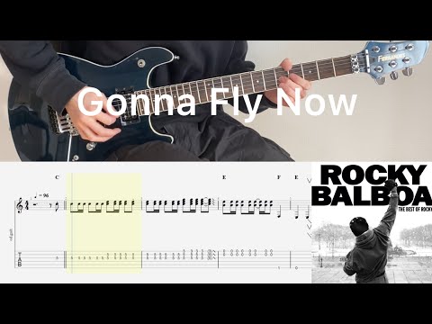 Theme From Rocky - Gonna Fly Now (guitar cover with tabs & chords)