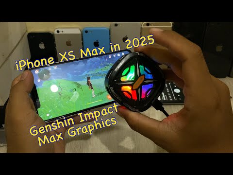 STILL CAPABLE! || iPhone XS Max Genshin Impact Max Graphics Game Test with Cooling in 2025