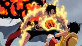ACE se sacrifica por luffy 
