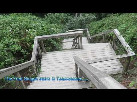 Fred Gingell park stairs in Tsawwassen - Delta BC