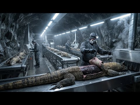 How Giant Lizard Leather Is Made – Inside a Hidden Mountain Cave Factory