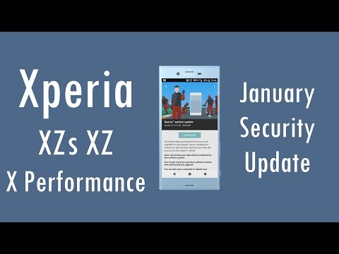 Xperia XZs, XZ, X Performance - Build 41.3.A.2.58 (January 2018 Security Update)