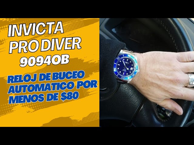 Vídeo relacionado con INVICTA Pro Diver 9094OB Reloj de Hombre - Movimiento Automático - Acero Inoxidable con Esfera Azul - 40 mm