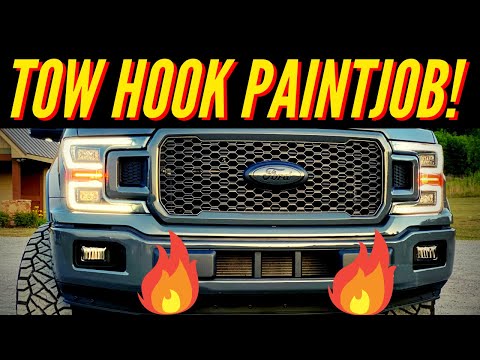 🔥 Painted F150 Tow Hook Walkthrough - Custom Mods on Supercharged Ford! 🔥