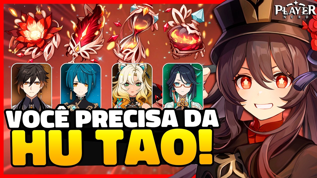 Ela ainda é a MELHOR DPS! Vale a pena DESEJAR na HU TAO? | GUIA COMPLETO - GENSHIN IMPACT